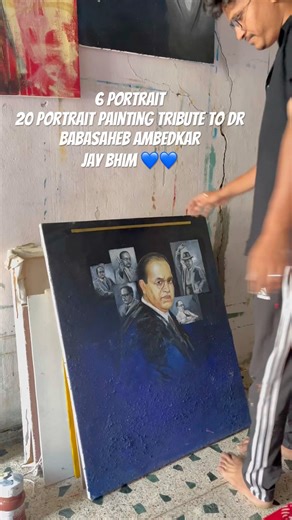 Dr. Babasaheb Ambedkar Jayanti Special | mazya Bhima cha darata ahe song|#art #painting #shortsfeed