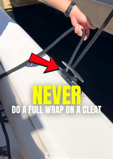 NEVER do a full wrap on a cleat Learn to DOCK in 4 HOURS! If you’re in Florida and need to learn how to dock a boat, we can teach you! 🛥️ How To Boating provides private docking lessons to help you dock a boat in ANY condition. 💨 Learn more at howtoboating.com and check out our many 5 star ⭐️ google reviews from the new boaters we have taught! We have personalized docking lessons, docking instruction, boating lessons, boating instruction, and anything else you want to call it, we can teach you