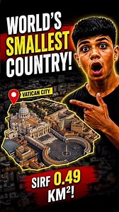 World's Smallest Country 😱#facts