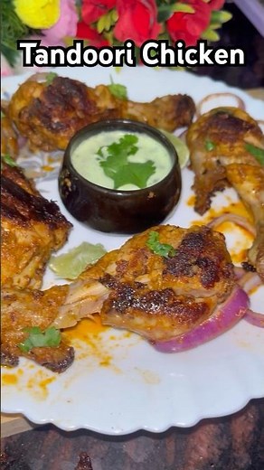 Tandoori Chicken Recipe😍🔥 | Chicken Tandoori without oven #shorts #tandoorichicken #chicken recipe