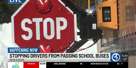 New Haven begins fining drivers who illegally pass stopped school buses