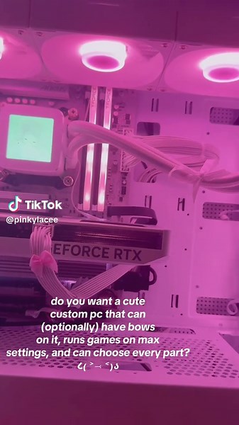 Custom Pink PC Setup for Gamers