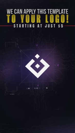 ✨Cyber Tech Logo Reveal – Futuristic Digital Intro Animation "E776" #cyberlogo #techintro #fastvideo