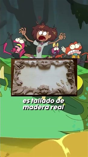 Amphibia's title cards were made of real wood.