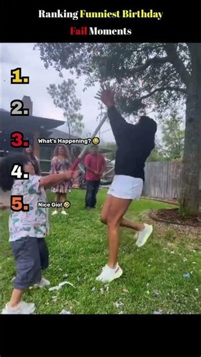 Ranking The Most EPIC Birthday Fails 🔥 #shorts #funny #fails