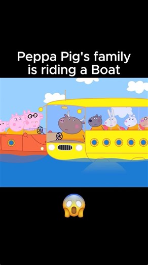 Peppa Pig's Family is Riding a Boat! 😱 Part 2 #peppapig #peppa #animation