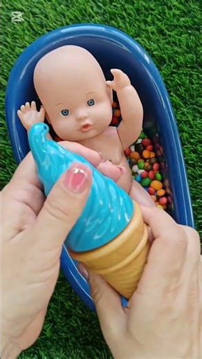 4 Minutes Satisfying Video Mixing Funny Candy ASMR & Make Up in 3 Bathtubs with Magic M&M's Slime