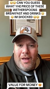 60K views · 348 reactions |  CAN YOU GUESS WHAT YHE PRICE OF THESE WETHERSPOONS BREAKFAST AND DRINKS  IM SHOCKED  #fypシ゚ #fypシ゚viralシfypシ゚ #foodie #Wetherspoons #CostOfLiving #BrokenBritain | Travelling Dad | Facebook
