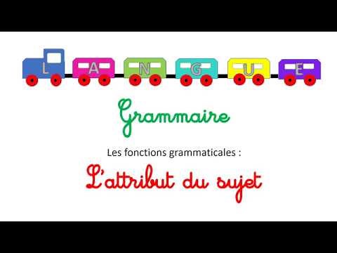 L'attribut du sujet