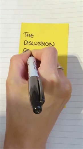 PhD discussion chapter: Start with this question