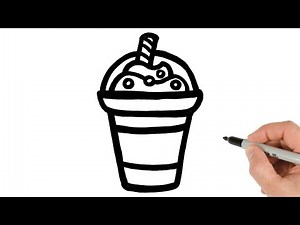 How to Draw Cup of Drink | Easy Food Drawing Tutorial