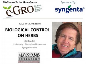 Biocontrol Webinar - Biological Control on Herbs