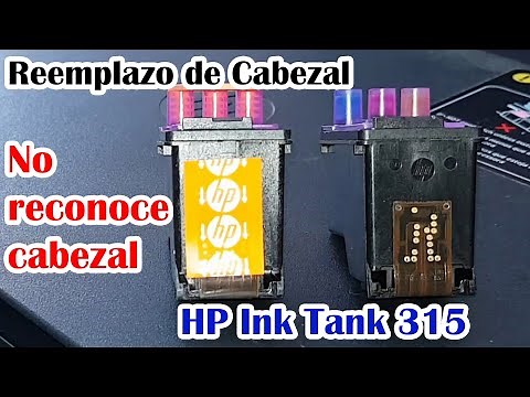 👏Reemplazo de cabezal, no reconoce cartucho - HP Ink Tank 315