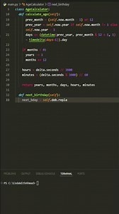 Build Age Calculator in Python in 40 Seconds!