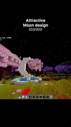 Minecraft moon build #shorts