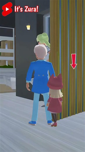 Mio and Yuta get locked out by their mom || IB? Check sound #sakuraschoolsimulator #shorts