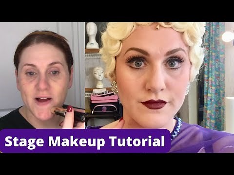 Stage Makeup Tutorial - Make Eyes & Lips look Bigger & Apply False Lashes
