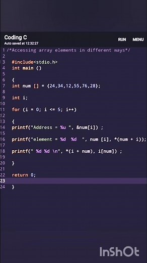 Accessing array elements in different ways in C++. #cpp #c#cprogramming #coding #code#coder #py #js
