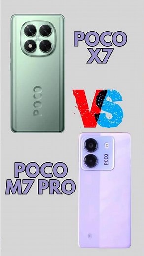 Poco X7 5G Vs Poco M7 pro 5G - Full Comparison