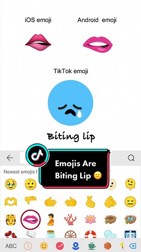 Emojis are biting their lip because they probably feeling unhappy🙁😢😨 #tiktokemoji #meme #emoji #hiddenemoji #secretemoji #newemoji #commentart #tutorial #keyboard #digitalart