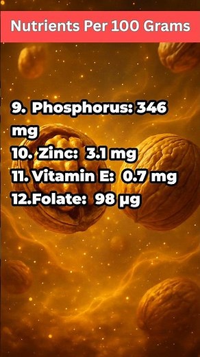 Nutrition facts of Walnuts #nutrient #walnuts