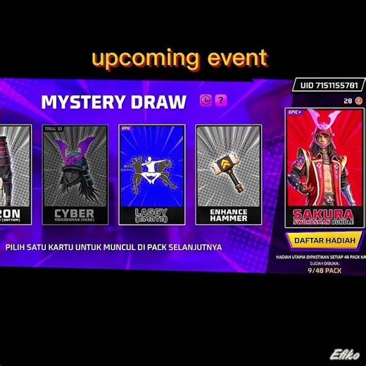 upcoming ⚡events free🔥 bundle and emote 😱 Free Fire New Update#proxy server #shorts