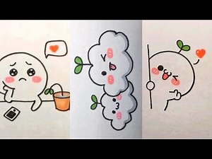 Vẽ hình cute đáng yêu, Những hình vẽ siêu cute | Cute drawing pictures #2