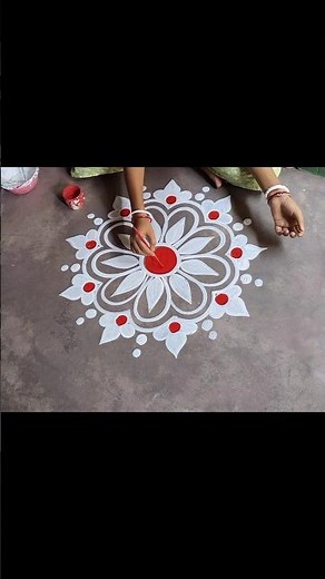 6 different types of alpona design / 6 different types of rangoli design #shorts #short #shortvideo