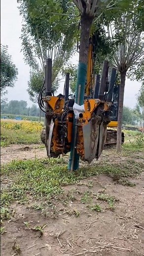 Advanced tree transplanting machine #machinerychanne#machinelearning