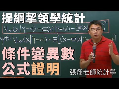 Conditional Variance (條件變異數) 公式證明