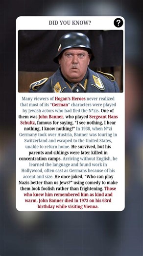 The Man Who Fled Nazis And Played One On TV