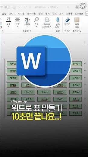 Creating a table in Word is super easy!