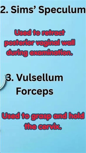 Gynaecology Instruments You Must Know 👩‍⚕️PART-1