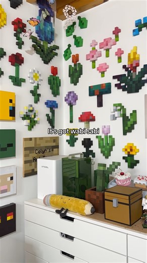 I love my minecraft wall 🥹🌷