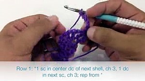 How to Crochet the Little Fan Stitch