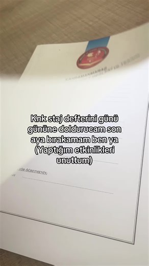 Staj Defteri Günlükleri: Etkinliklerimi Unutmayacağım