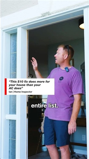 💨Weatherstripping: the fix everyone skips | Home Inspector's Cooling Tip 6/9