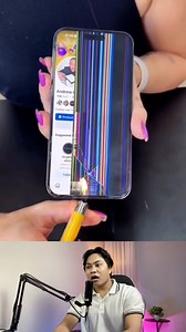 Wow! Ini dia cara mengatasi layar HP yang bergaris #reelsvideoシ #reaction #viral | Aam Kusuma.