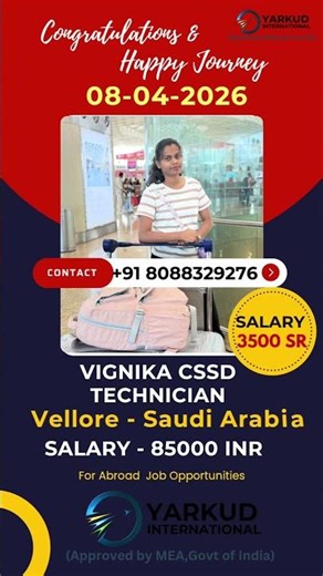 Successfully Departure CSSD Technician #saudijobs #saudiarabia