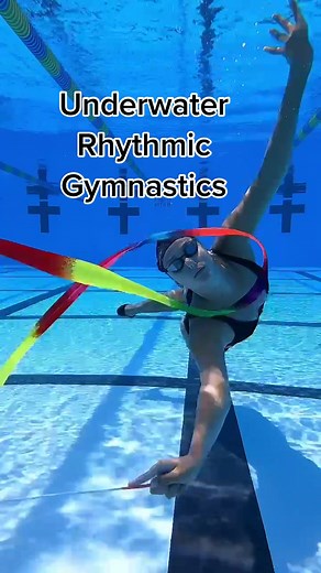 Underwater Rhythmic Gymnastics 🤸‍♀️💧 #underwater #underwatertiktok #rhytmicgymnastics #underwaterdance #flexiblegirl