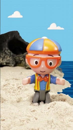 Don't Fall in the Water! 😱💦 Blippi's Epic Treasure Hunt! #ToyPlay #Blippi