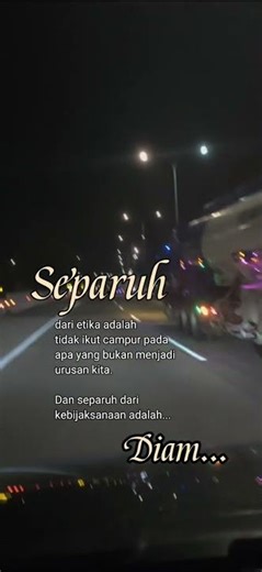 separuh diam #bersemangat #kehidupan #kehidupan #semangatasi