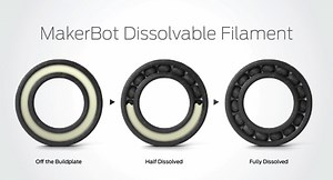 MakerBot Popularizes HIPS Support Material with Release of MakerBot Dissolvable Filament #3DThursday #3DPrinting
