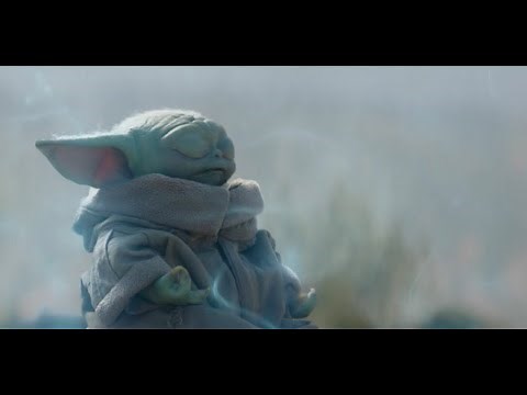 Grogu dances to The Mandalorian Theme! (full version in the description)