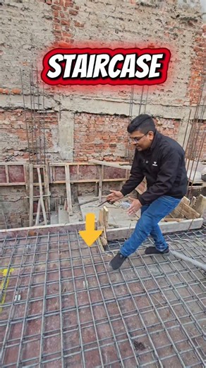 OriginX on Instagram: "Strong Staircase Starts with the Right Reinforcement 💪 For staircase landing, when using one-side cantilever or one-side beam, proper load transfer is critical. ✔ CHIMTA BAR / GUN BAR ✔ Connects Beam to Beam ✔ Improves strength between beam & cantilever ✔ Ensures proper load bearing ✔ GUN BAR is compulsory for higher strength 🚫 Crank patterns alone do not bear load properly for stair landings. 📐 Use the right detailing to avoid cracks and failure. 👉 Save this post & sh