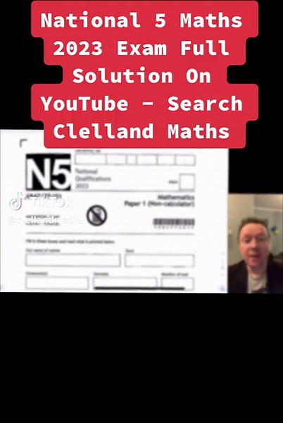 National 5 Maths 2023 Exam Full Solutions #nat5maths #n5maths #national5