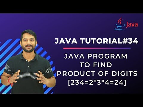 Java Program to Find Product of Digits - In Hindi