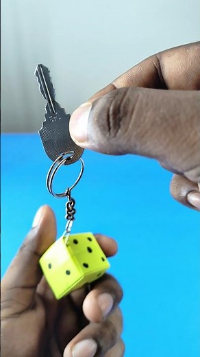 How to make paper key chain without glue #shorts