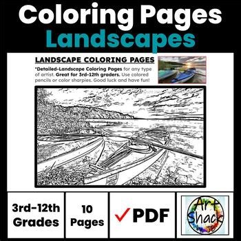 Landscape V.4 Coloring Pages/Digital Resource/Elementary School Activities