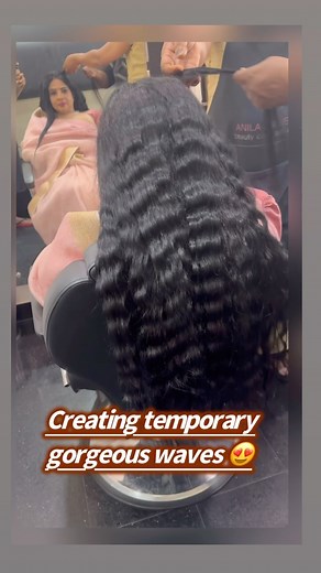 Creating temporary gorgeous waves using waver hair styler🥰🤩 Revel in the temporary magic, for it’s in these fleeting moments that we discover new facets of ourselves. I have naturally straight hair and just for a change created those temporary gorgeous waves using waver hair styler. #anilajosephbrides #wavyhair #temporarystylechange #hairtransformation #hairfashion #hairgoals | Anila Joseph's Beauty Care Solutions